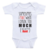 Aunt Baby Shirts "Just Like My Aunt" Funny Aunt Baby Clothes