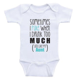 Aunt Baby Shirts "Just Like My Aunt" Funny Aunt Baby Clothes
