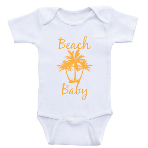 Beach Baby Clothes "Beach Baby" Cute Baby One Piece Shirts